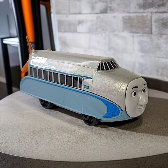 Thomas & Friends Hugo Blimp Guillane 2016 Diecast Silver Matte DXR58 Propeller. - Picture 16 of 16